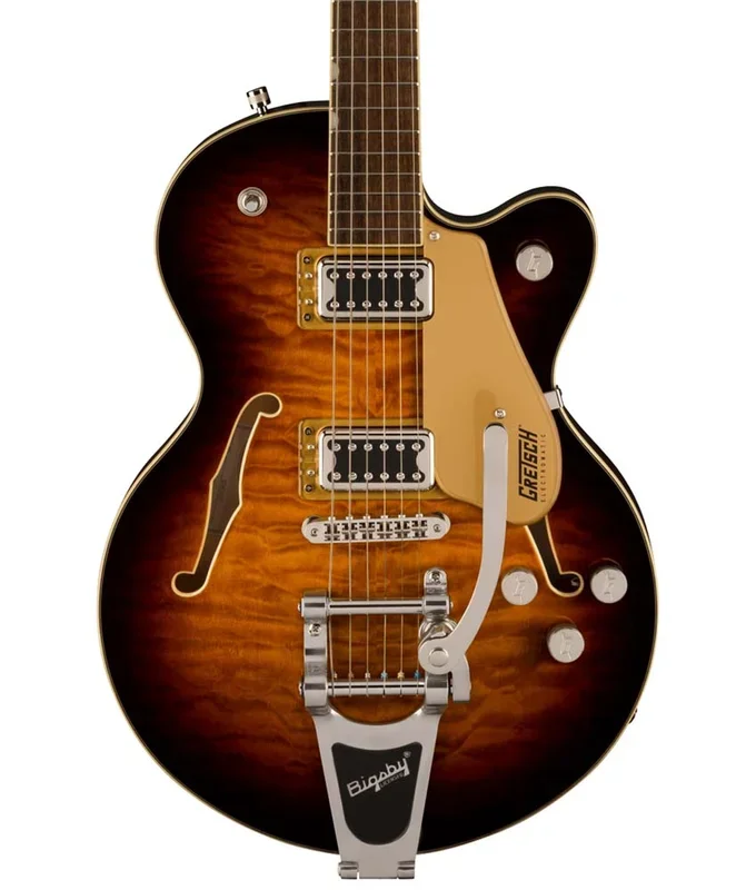 Gretsch G5655T-QM Electromatic Center Block Jr. Single-Cut Quilted Maple with Bigsby – Sweet Tea