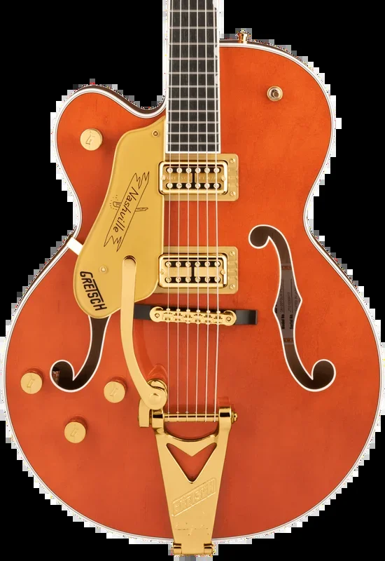 Gretsch G6120TG-LH Players Edition Nashville Hollow Body w/String-Thru Bigsby Orange Stain Left-Hand w/case