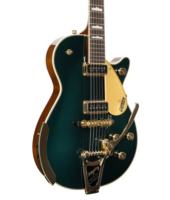 Gretsch G6128T-57 Vintage Select ’57 Duo Jet with Bigsby, TV Jones – Cadillac Green