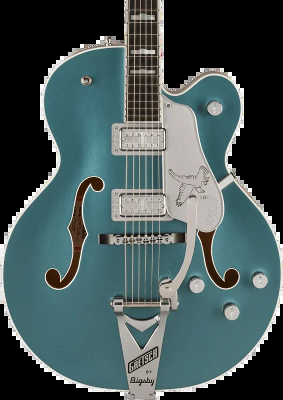 Gretsch G6136T-140 Limited 140th Double Platinum Falcon w/String-Thru Bigsby Two-Tone Stone Platinum/Pure Platinum w/case