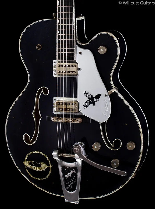 Gretsch G6136T-CSTRR Custom Shop Rich Robinson “Magpie” Bigsby® Ravens’s Breast Blue Relic (801)