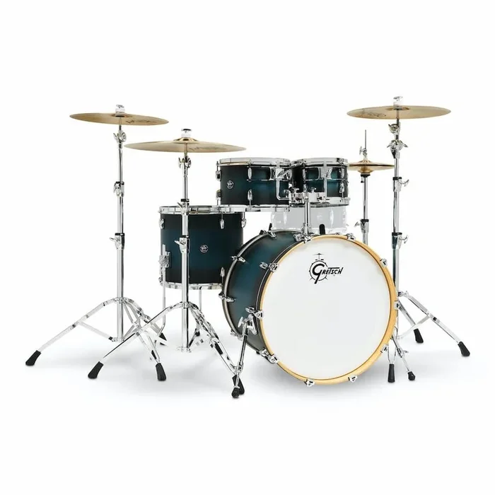 Gretsch Renown 4pc Drum Set 22/10/12/16 Satin Antique Blue Burst