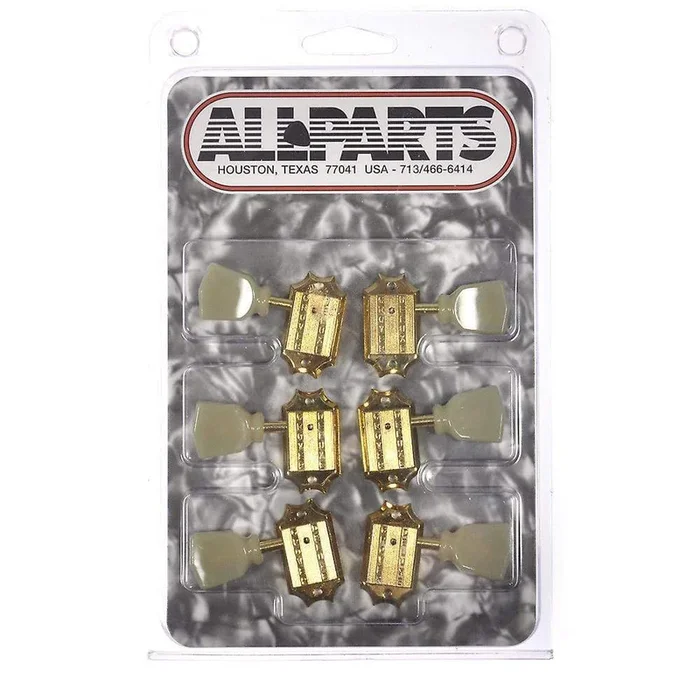 Grover Kluson-Style Tuners with Screw-In Bushings – Gold