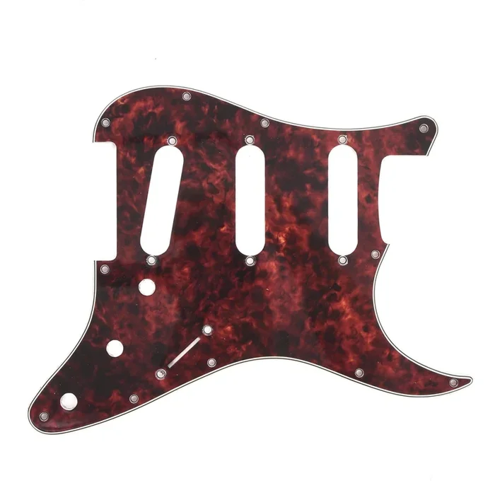 GuitarSlinger Premium Aged 60s Strat Pickguard Torlam S6373 #6 (Marble)