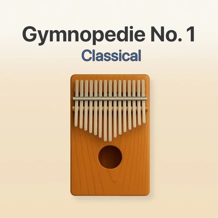 Gymnopedie No.1 – 17 Note Kalimba tab