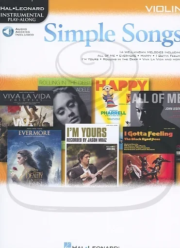 Hal Leonard Instrumental Play-Along: (collection) Simple Songs (violin)(audio access) Hal Leonard