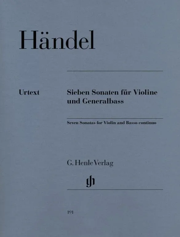 Handel, 7 Sonatas for Violin and Piano (Henle)