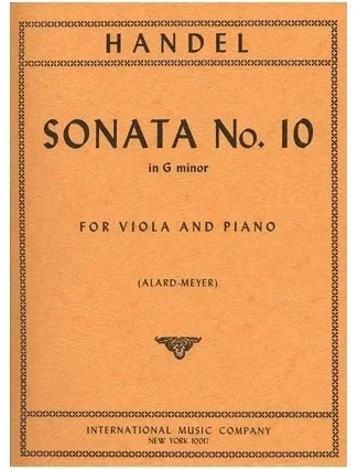 Handel, G.F.: Sonata No.10 in G minor (viola & piano) POD