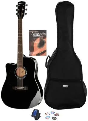 Harley Benton HBD120CEBK LH Bundle English