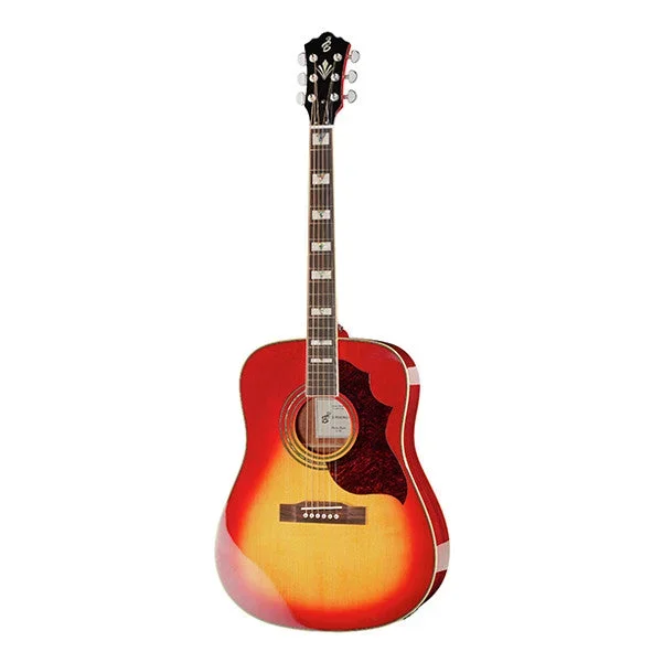 Harley Benton Superior-E Dreadnought Electro Acoustic Guitar – Heritage Cherry Sunburst High Gloss