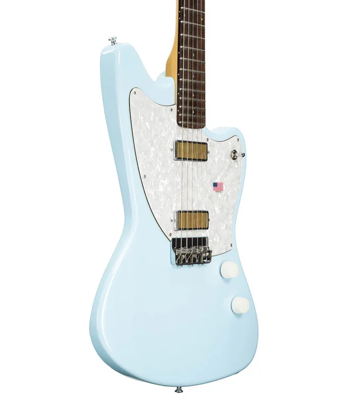 Harmony Factory Special Silhouette Electric Guitar, Rosewood Fingerboard – Sonic Blue