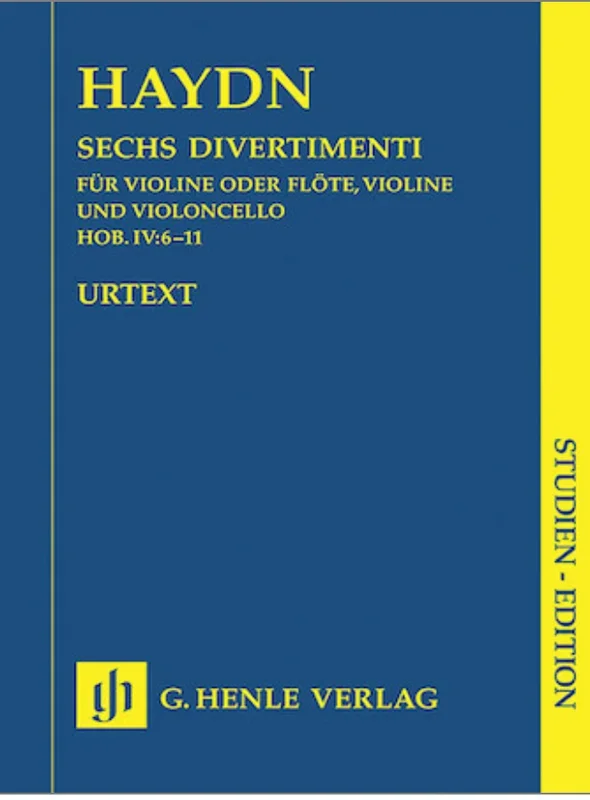Haydn: 6 Divertimenti Hob.IV:6-11 (study score) HENLE | Metzler Violins