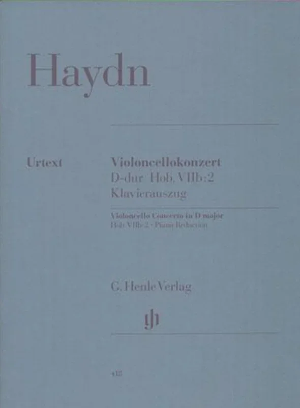 Haydn, Concerto No. 2 in D for Cello and Piano (Henle)