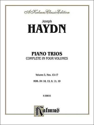 Haydn, F.J.: Piano Trios Vol.3,#13-17 Kalmus edition (violin, Cello, Piano)