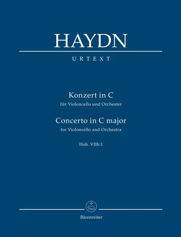 Haydn, Joseph (Gerlach): Concerto for Violoncello and Orchestra in C major, Hob.VIIb:1 (Study score) Barenreiter Urtext