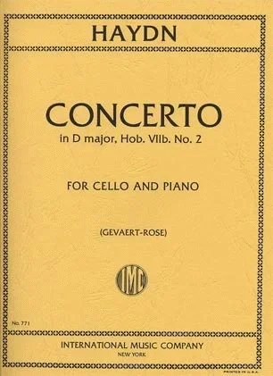 Haydn (Rose): Concerto in D Major, Hob.VIIb, No.2 (cello & piano)