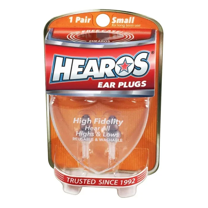 HEAROS High Fidelity Series Ear Plugs for Comfortable Long Term Use, 1 Pair