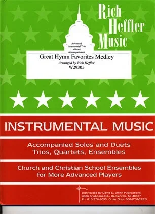 Heffler, Rich: Great Hymn Favorites Medley (2 violins & cello)