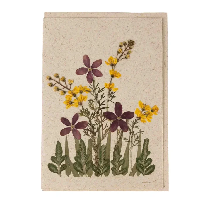Hello Friend Flowers Greeting Card