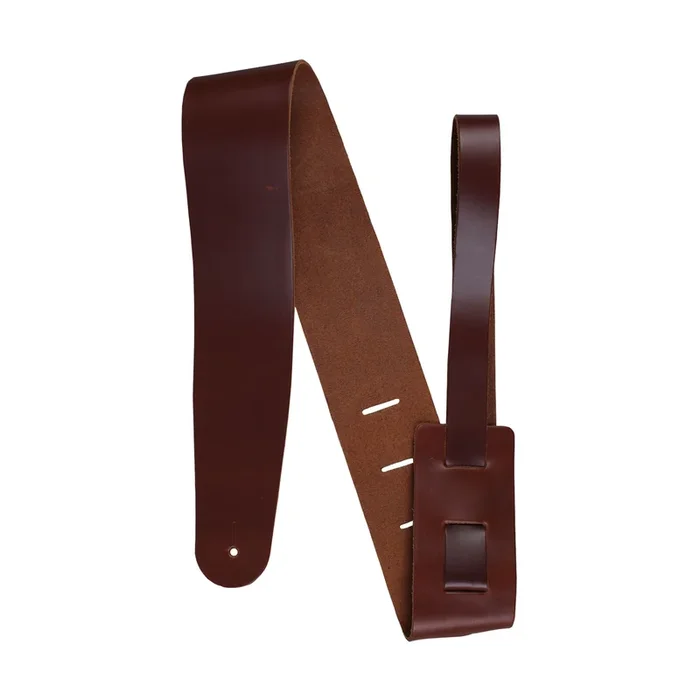 Henry Heller 2.5″ Genuine Cowhide Leather Guitar Strap Brown