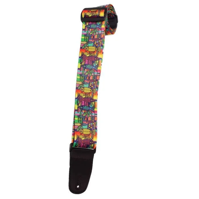 Henry Heller 2″ Artist Series Sublimation Design Strap – 60’s Style Tie-Dye