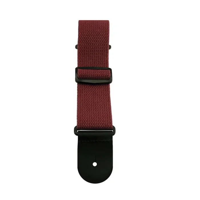 Henry Heller 2″ Cotton Guitar Strap – Burgundy