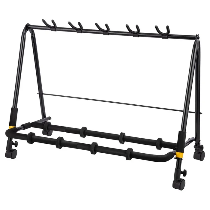 Hercules GS525BPLUS 5 Space Guitar Rack with Wheels