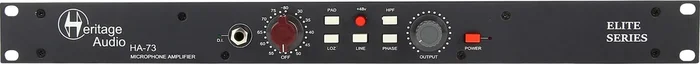 Heritage Audio HA73 Elite Series Single-Channel Full Rack Mic Preamp
