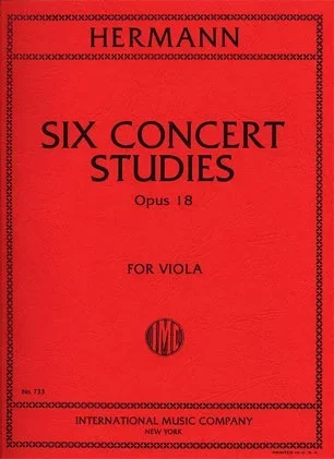 Hermann, Friedrich: Six Concert Studies, Op. 18 (viola)