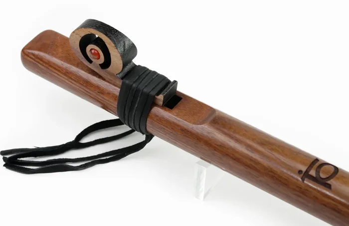 High Spirits 432 Hz Sacral Chakra 1-Inch Bore Bass Flute – Key of D – Walnut