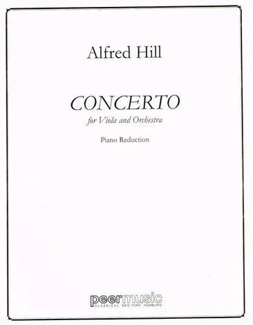 Hill, Concerto for Viola and Piano (Peermusic)