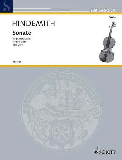 Hindemith, P. : Solo Sonata No.1, Op. 25 (viola)