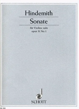 Hindemith, Paul: Solo Sonata Op.31#1 (violin)