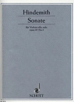 Hindemith: Sonata Op.25 No.3 (cello solo)