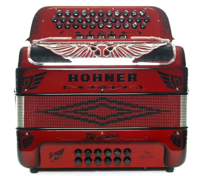 Hohner Anacleto Rey Aguila 5S Accordion Ruby Red | New