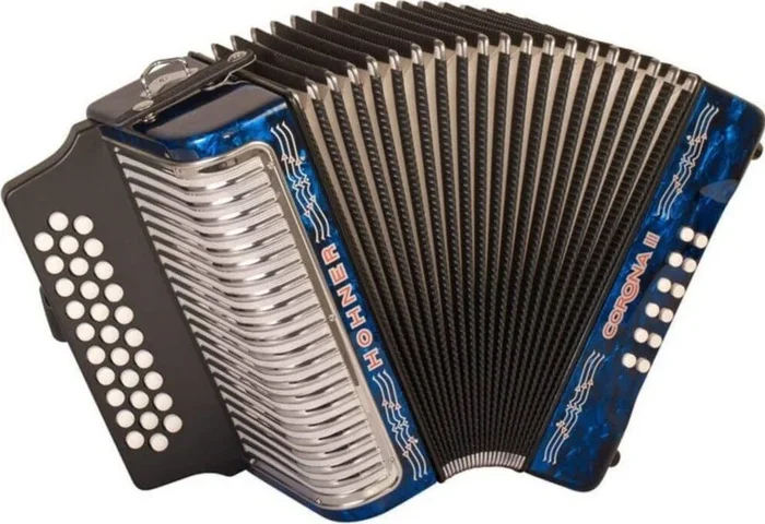 Hohner Button Accordion Corona II GCF Dark Blue