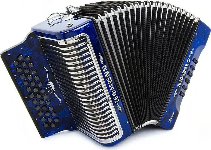 Hohner Button Accordion Corona II XTREME FBE Pearl Dark Blue