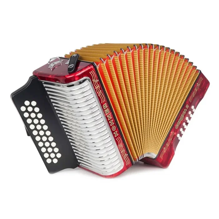 Hohner Corona II Accordion GCF Red