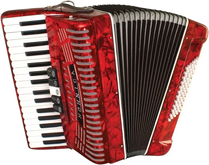Hohner Hohnica 72 Bass Piano Accordion – RED | New
