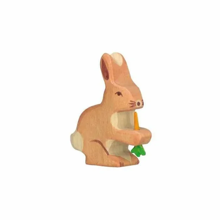 Holztiger rabbit with carrot