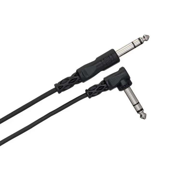 Hosa CSS105 Balanced 1/4″ TRS to Right-angle 1/4″ TRS, 5ft