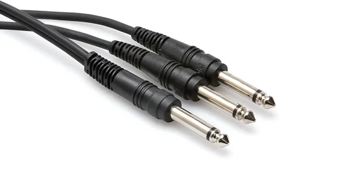 Hosa CYP-103 Y Cable 1/4″” TS to 1/4″” TS 3ft