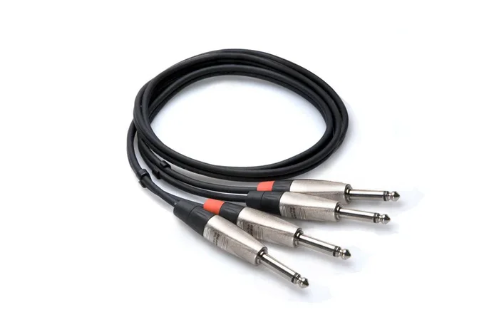 Hosa HPP-005×2 Pro Dual Cable 1/4″” TS to Same 5ft