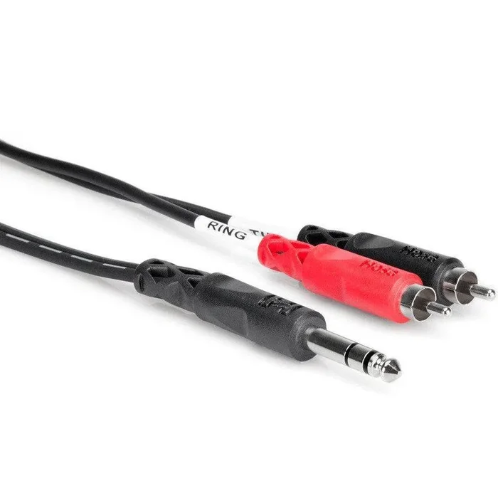 Hosa Insert Cable 1/4″ TRS to Dual RCA, TRS202