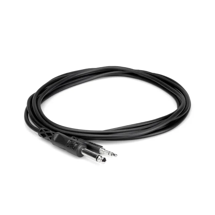 Hosa Technology 1/4″ TS to 3.5mm TRS Mono Interconnect 5ft
