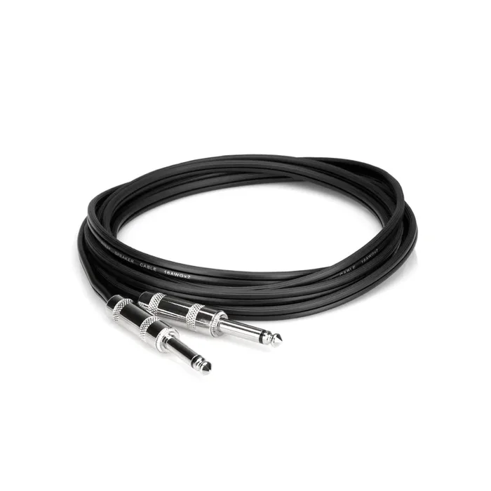 Hosa Technology 1/4 in TS to Same Black Zip Speaker Cable 5ft