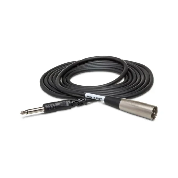 Hosa Technology 1/4 in TS to XLR3M Unbalanced Interconnect Cable 3ft