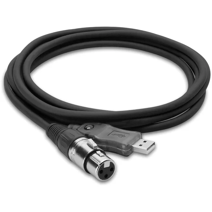 Hosa Technology 10′ (3m) Tracklink Microphone XLR Female to USB Interface Cable