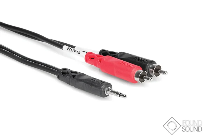 Hosa Technology CMR-210 Y Cable 3.5mm TRS – RCA 10 Foot