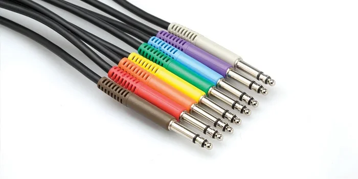 Hosa TTS-845 Patch Cable Tt Trs – Tt Trs 1.5ft 8pc
